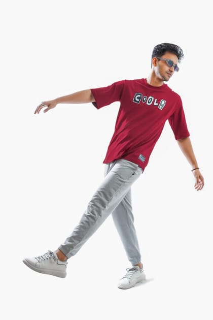 COOL! MAROON LONG SLEEVE TEES