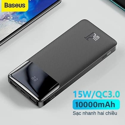Baseus Bipow Digital Display 15W Power Bank 10000mAh