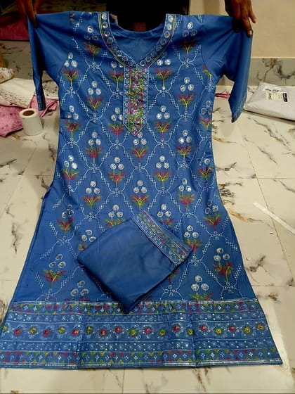 Orginal reyon silk with screen print