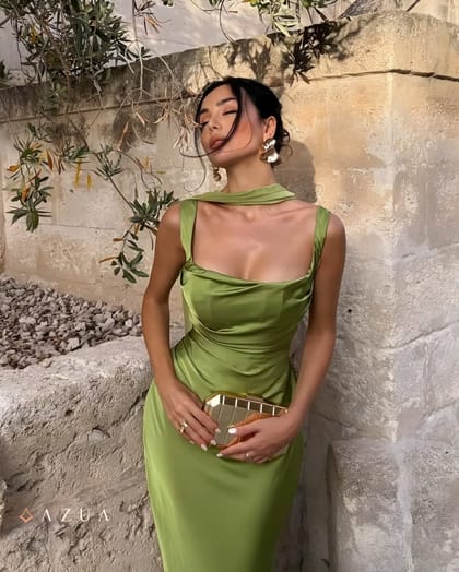 Calanthe Maxi Dress - Green