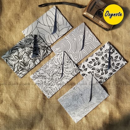 OXYNOTE Monarch Series Premium Designed Vintage Pattern Envelope