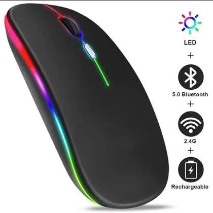 Rechargeable Optical Mouse, Wireless Computer Gamer 2.4GHz Mouse