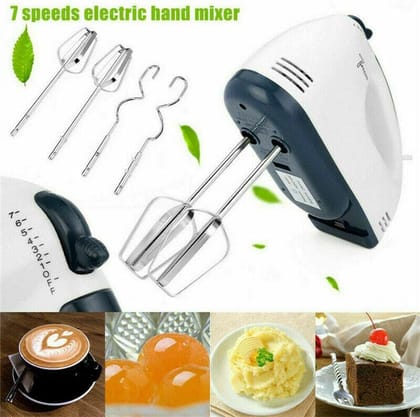 Scarlett Electric Egg Beater & Mixer – Cake & Cream Whisker (White)