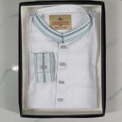 Premium Cotton Panjabi with Traditional Neckline