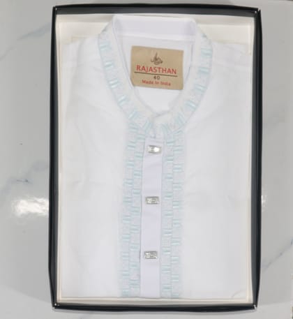 Embroidered Cotton Elegance - Panjabi