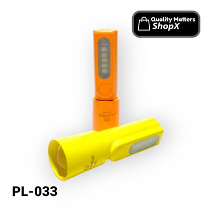 PLSUPREME PE-033 Rechargeable Zoom Torch Light | LED Flashlight | Type-C