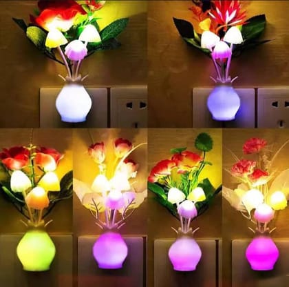 LED Sensor Dream Mushroom Night Light Lamp