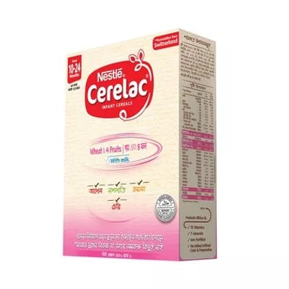 Nestle Cerelac 3 Wheat & 4 Fruits (10 M +)