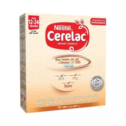 Nestle Cerelac 4 Rice, Potato, Chicken (12 M+)
