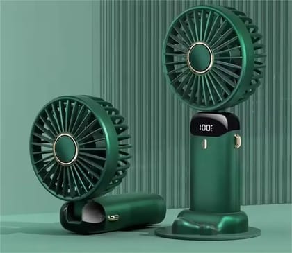 digital rechargeable mini fan