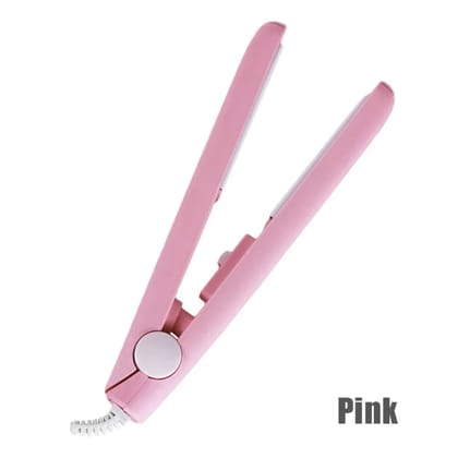 2-in-1 Mini Hair Straightener & Curler - Compact & Portable