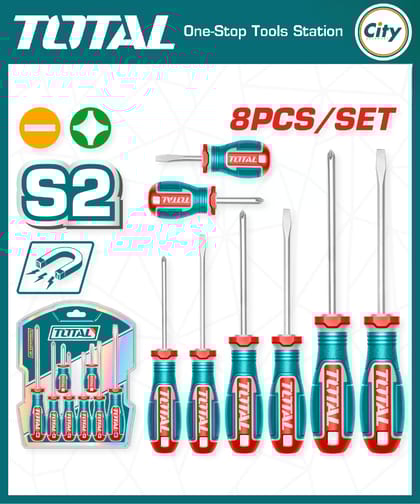 ৮ পিস স্ক্র ড্রাইভার সেট প্রিমিয়াম মানের TOTAL TKSDS0826