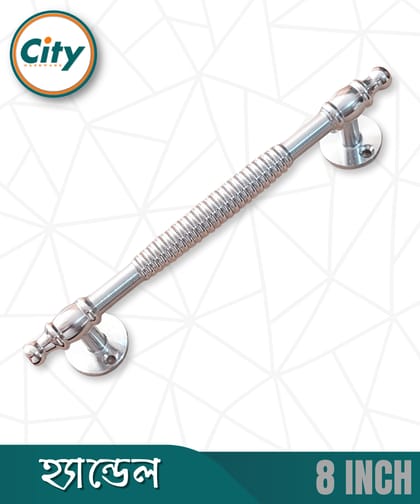 ৮ ইঞ্চি হেভি ডোর হ্যান্ডেল নিকেল পালিশ করা দরজার হাতল কাঠের দরজার হ্যান্ডেল