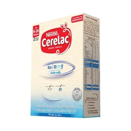 Nestle Cerelac Rice With Milk Baby Food (6 M+)