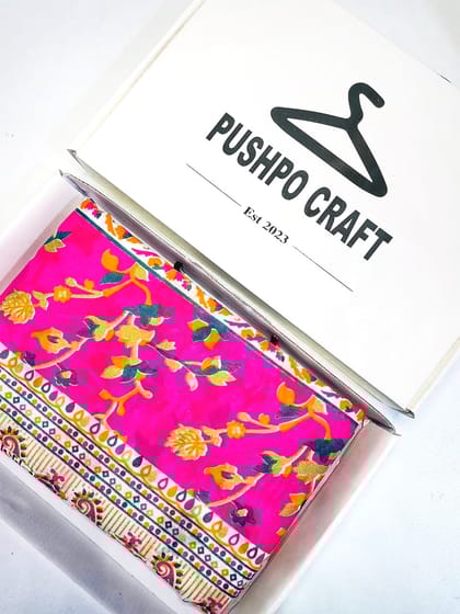 হাফ সিল্ক জামদানী শাড়ী