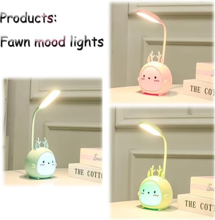 Flexible LED Desk Lamp with Pen Holder & Colorful Breathing Light