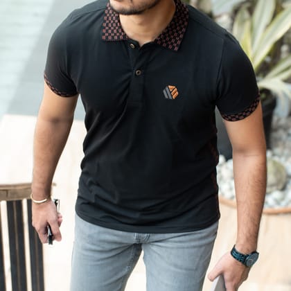 Premium Quality Side Tape Design Pique Polo - Noirve