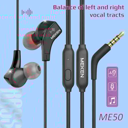 OneTech HiFi 3.5mm Earphone | Deep Bass | HD Mic | Tangle-Free Cable