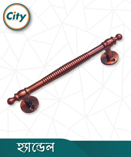 ৮ ইঞ্চি হেভি ডোর হ্যান্ডেল কপার অ্যান্টিক পালিশ করা দরজার হাতল কাঠের দরজার হ্যান্ডেল