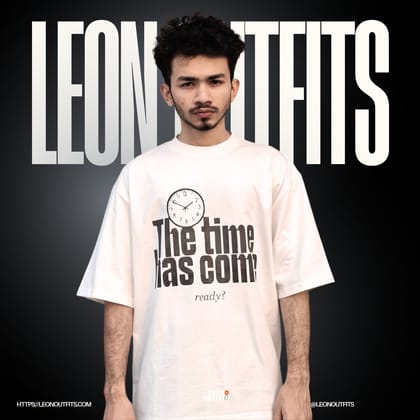 Men’s Oversized Heavyweight Drop Shoulder T-shirt in offwhite