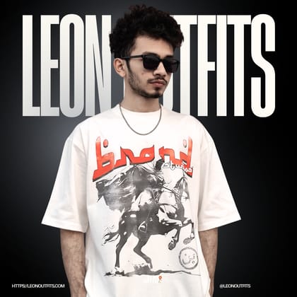 Men’s Oversized Heavyweight Drop Shoulder T-Shirt in Whit