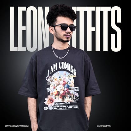 Men’s Oversized Heavyweight Drop Shoulder T-Shirt in Ash