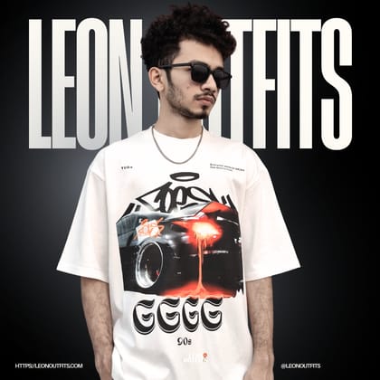 Men’s Oversized Heavyweight Drop Shoulder T-Shirt in White