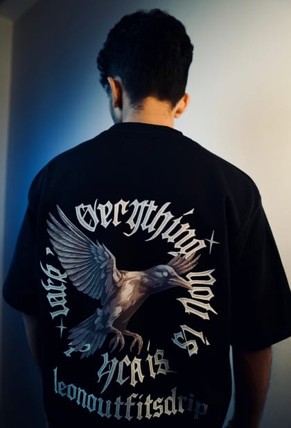 'LEON DRIP' Oversized Heavyweight Drop Shoulder T-Shirt