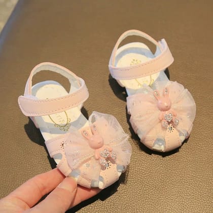 Baby Girls Rabbit Bowtie Fashionable Sandals (6–22 Months)
