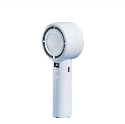 Plextone F2 5 Gear Handheld Fan With Display – White