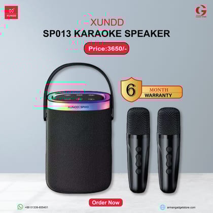 XUNDD SP013 RGB Light Wireless Karaoke Speaker