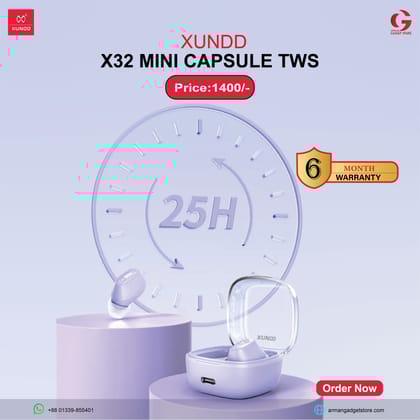 XUNDD X32 Mini Capsule TWS Earphone