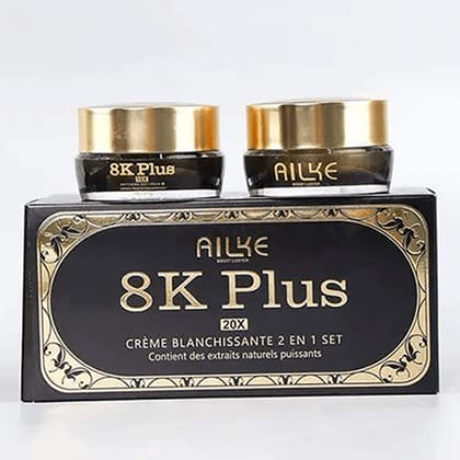 Ailke 8K Plus Whitening Cream 2 IN 1 Set