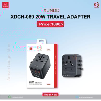XUNDD XDCH-069 20W Universal Travel Adapter