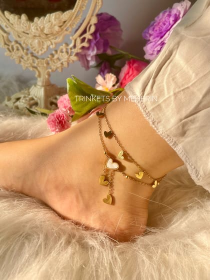 Dual layer love anklet premium version