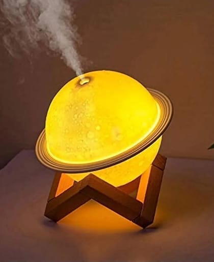 Portable Colorful Ambient Light Planet Humidifier 200ml