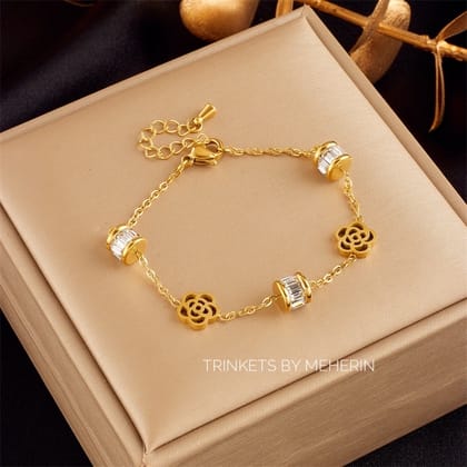 Golden rose bracelet premium