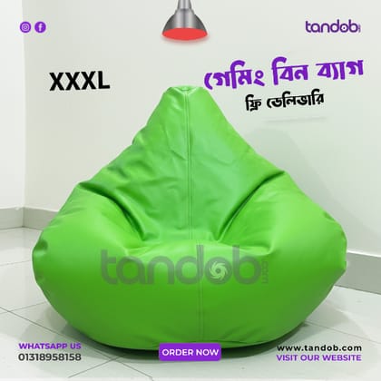 XXXL Gaming Bean Bag Chair - Light Green Color