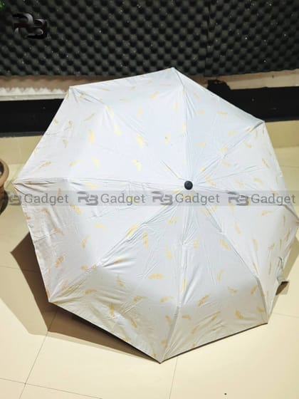 Premium 8-Ribs Automatic Folding Umbrella - White