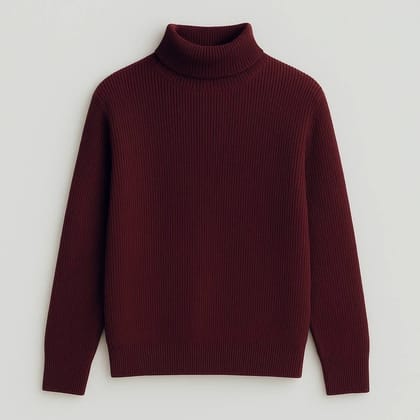Premium Ribbed Turtleneck Sweater