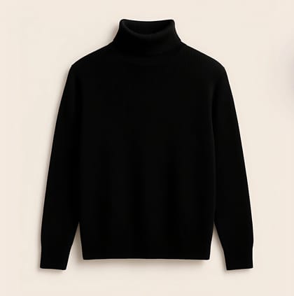 Premium Ribbed Turtleneck Sweater