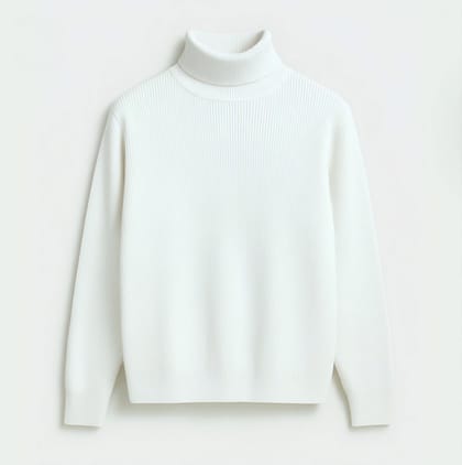 Premium Ribbed Turtleneck Sweater
