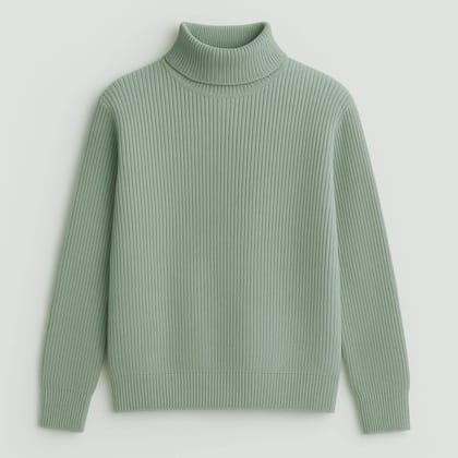 Premium Ribbed Turtleneck Sweater