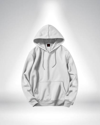 Premium Solid White Hoodie