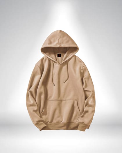 Premium Solid Light Brown Hoodie
