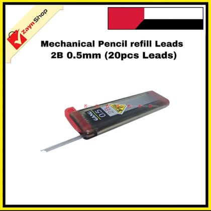 Pencil Refill For Mechanical Pencil Lead  2B 0.5mm (1 Box 18pcs))