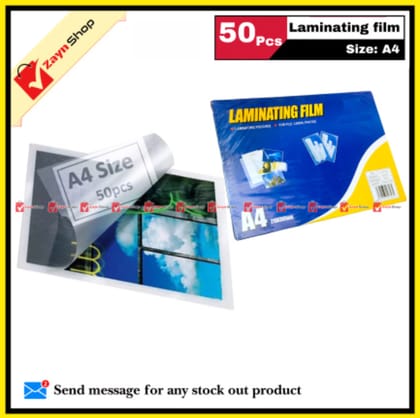Laminating Film A4 Size 218x305 mm 50pcs