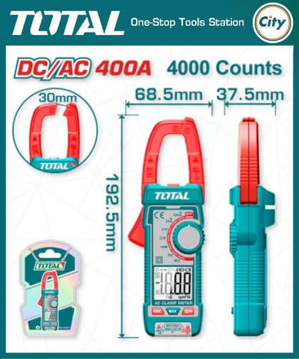 DC/AC ক্লাম্প মিটার 400A TOTAL TMT762002