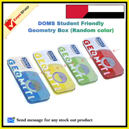 DOMS Geometry Box Student Friendly Geometry Box (Multicolor)