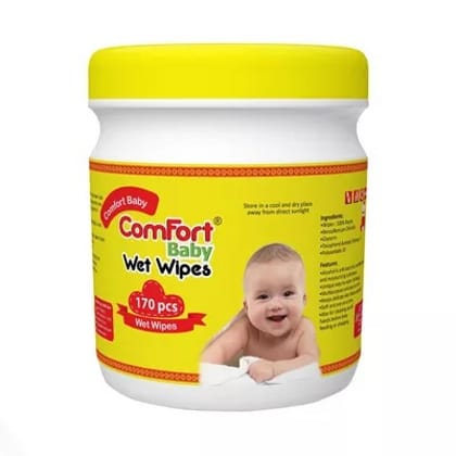 Comfort Baby Wet Wipes (Yellow Jar)